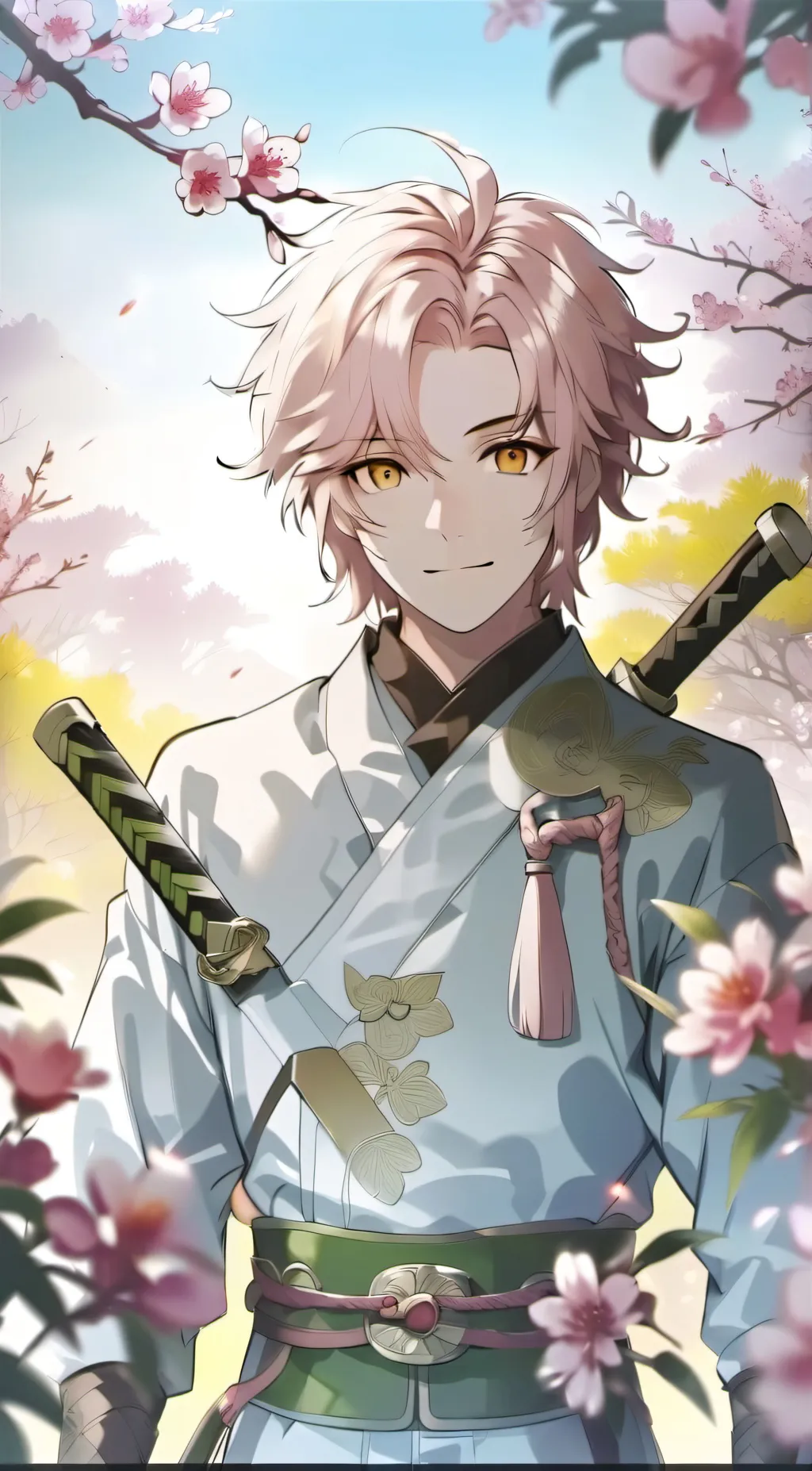 ai character: Sabito x Giyuu background