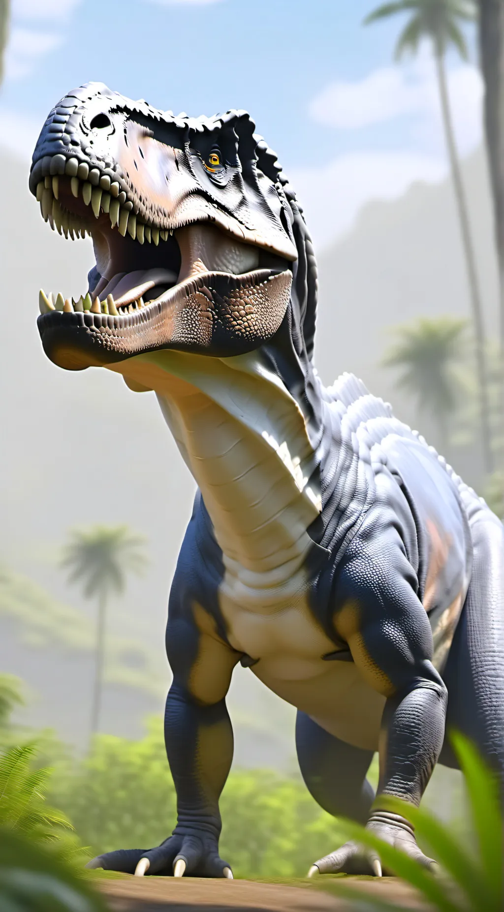 ai character: T-Rex background