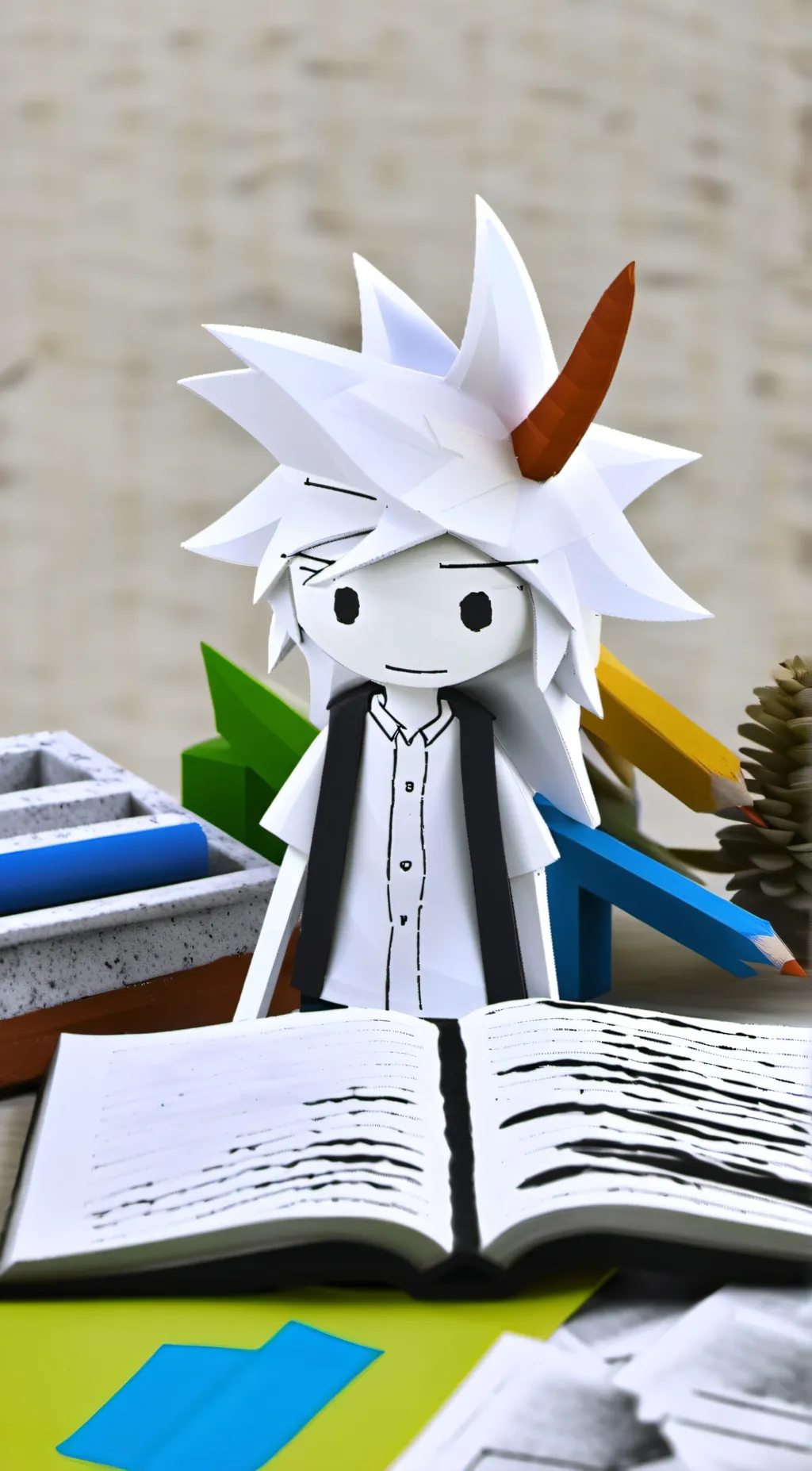 ai character: Yander engel background