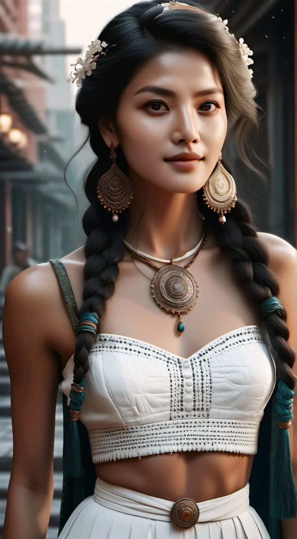 ai character: Tina  background