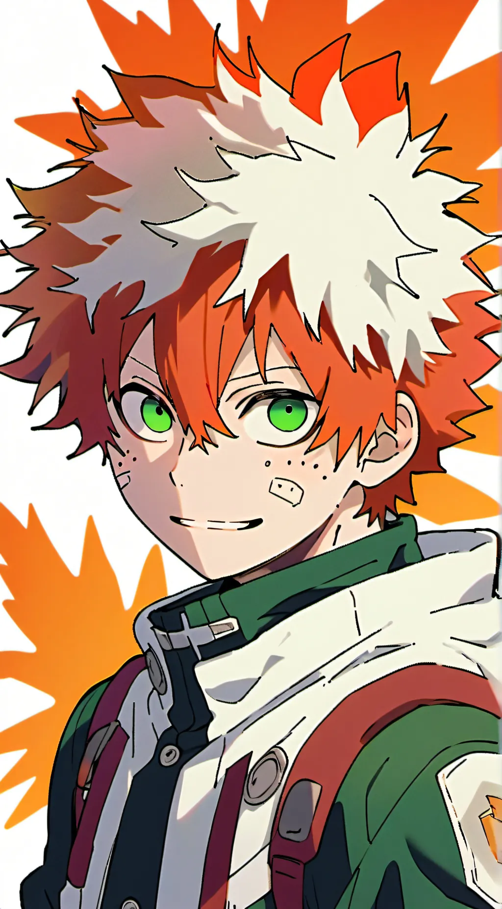 ai character: Bakugo💣🔥🎆🎇 background