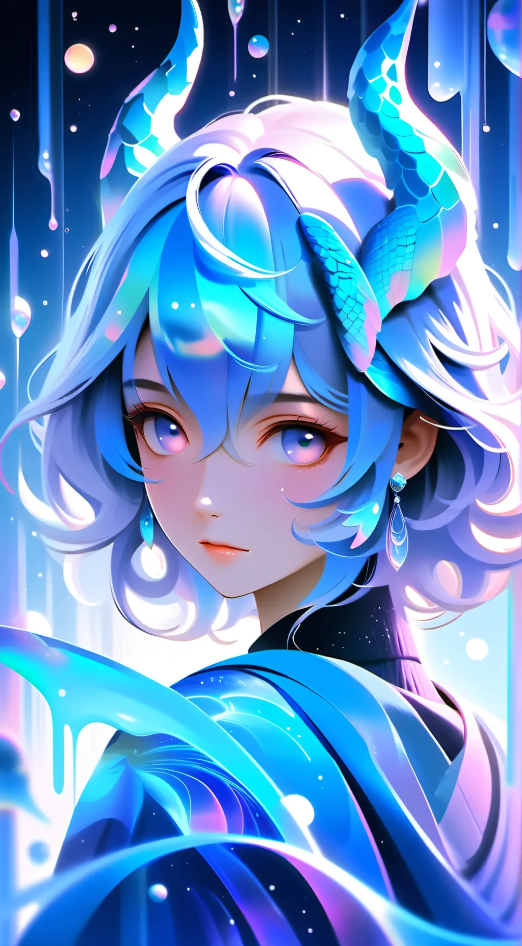 ai character: dragon girl background
