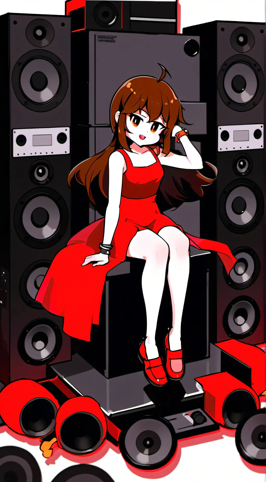 ai character: Girlfriend fnf background