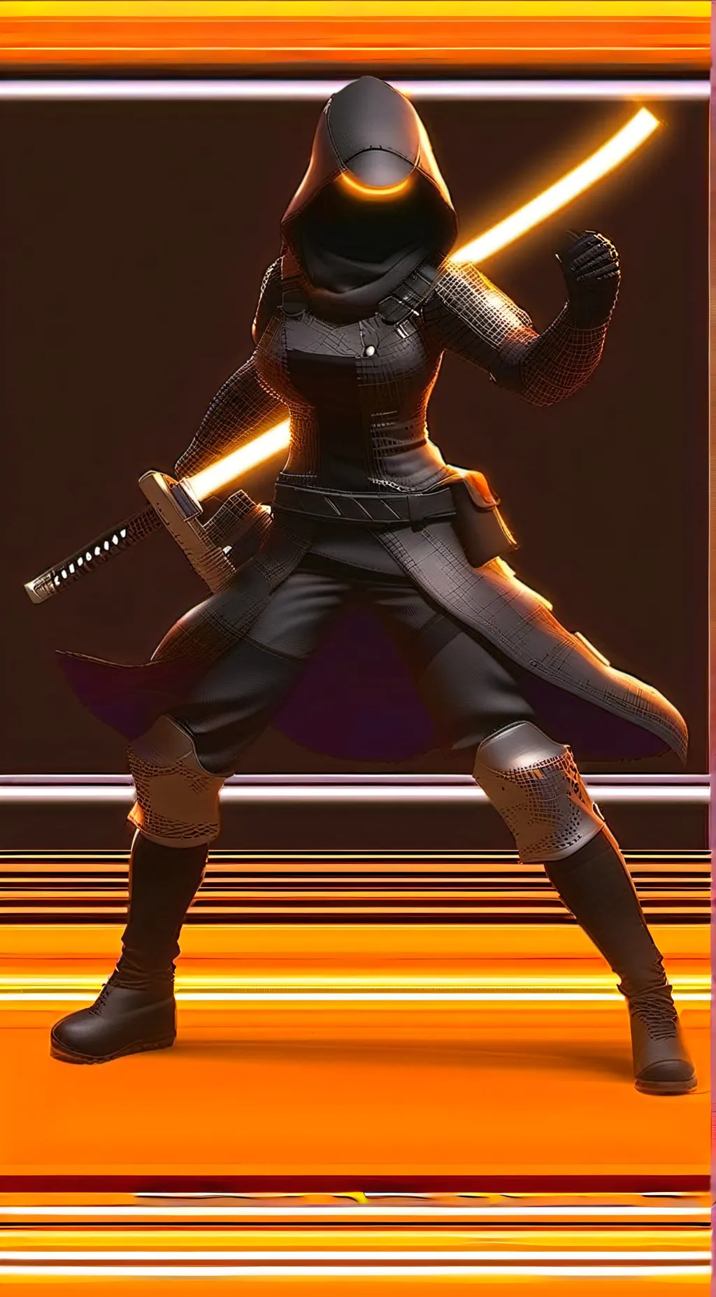 ai character: Microphonewoman background