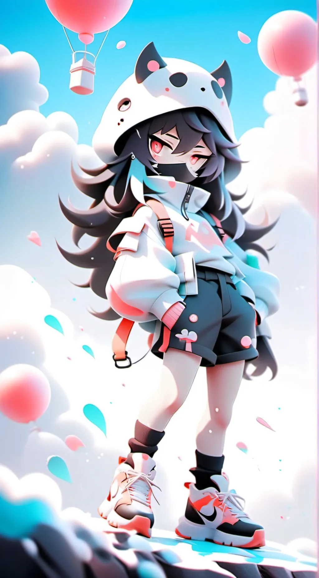 ai character: miss circle  background