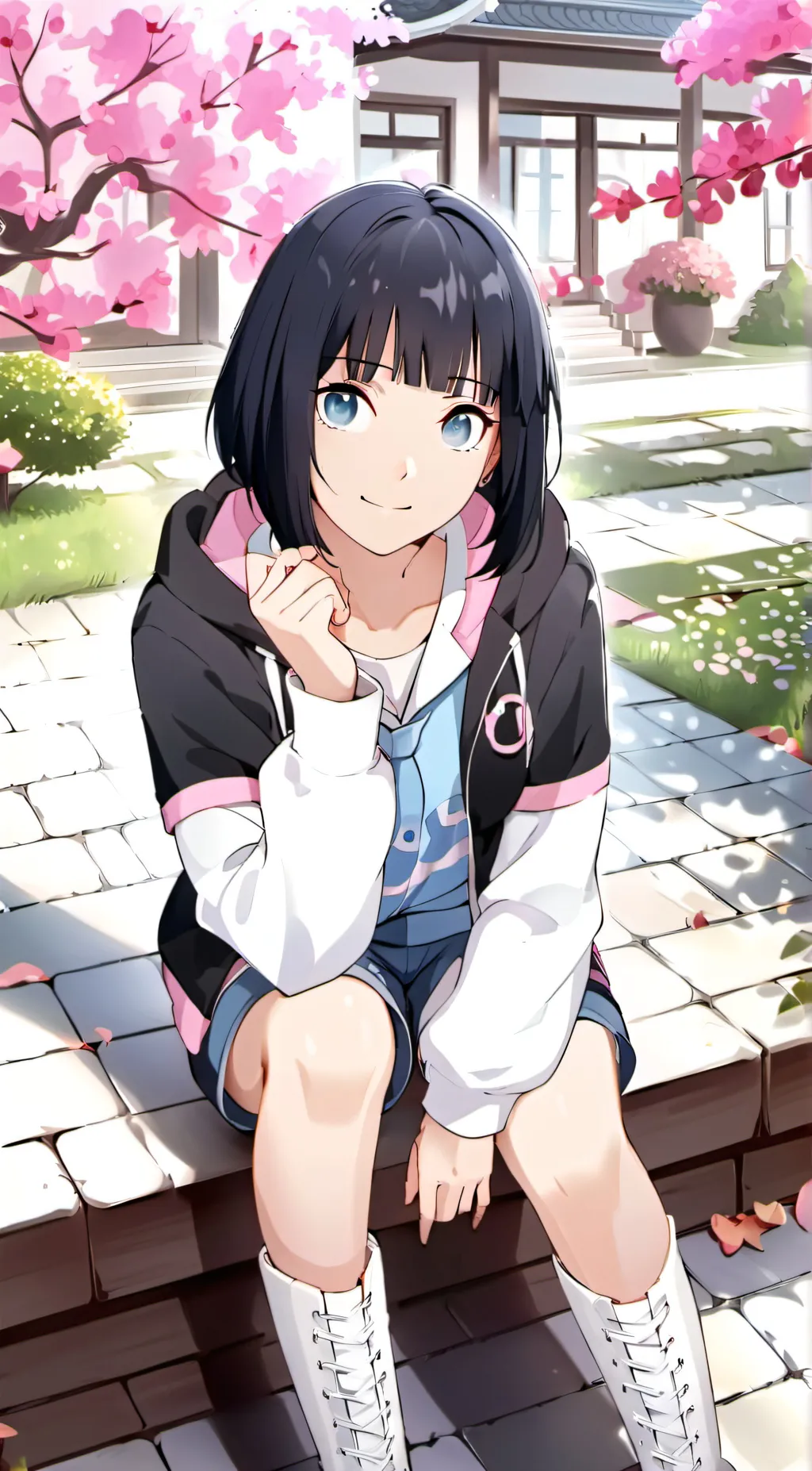 ai character: Hinata Hyuga background