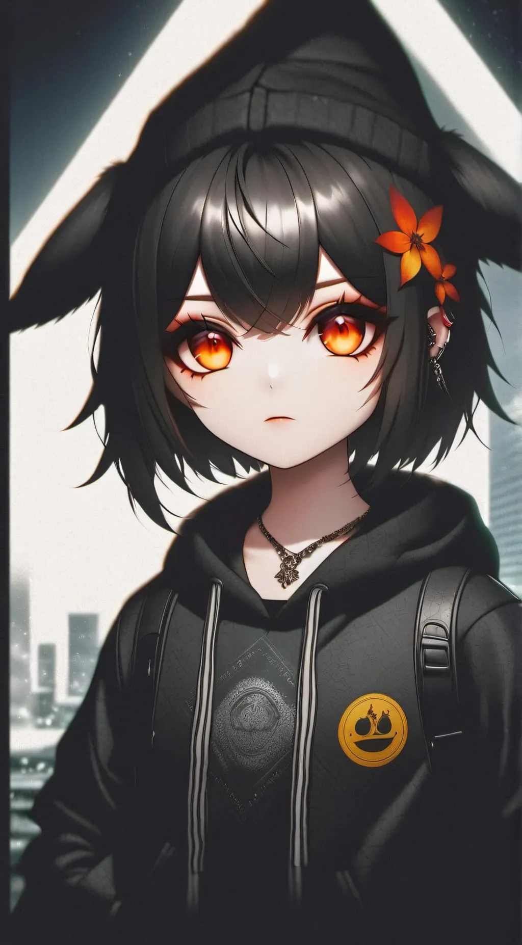 ai character: raven background