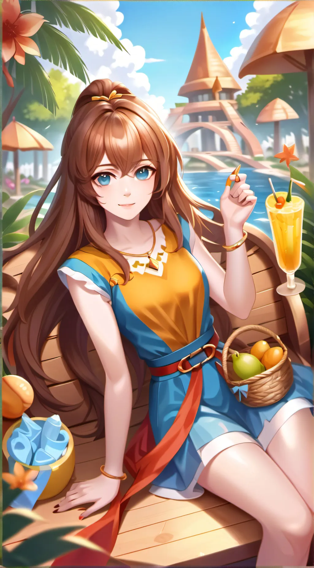 ai character: Ali,jade background