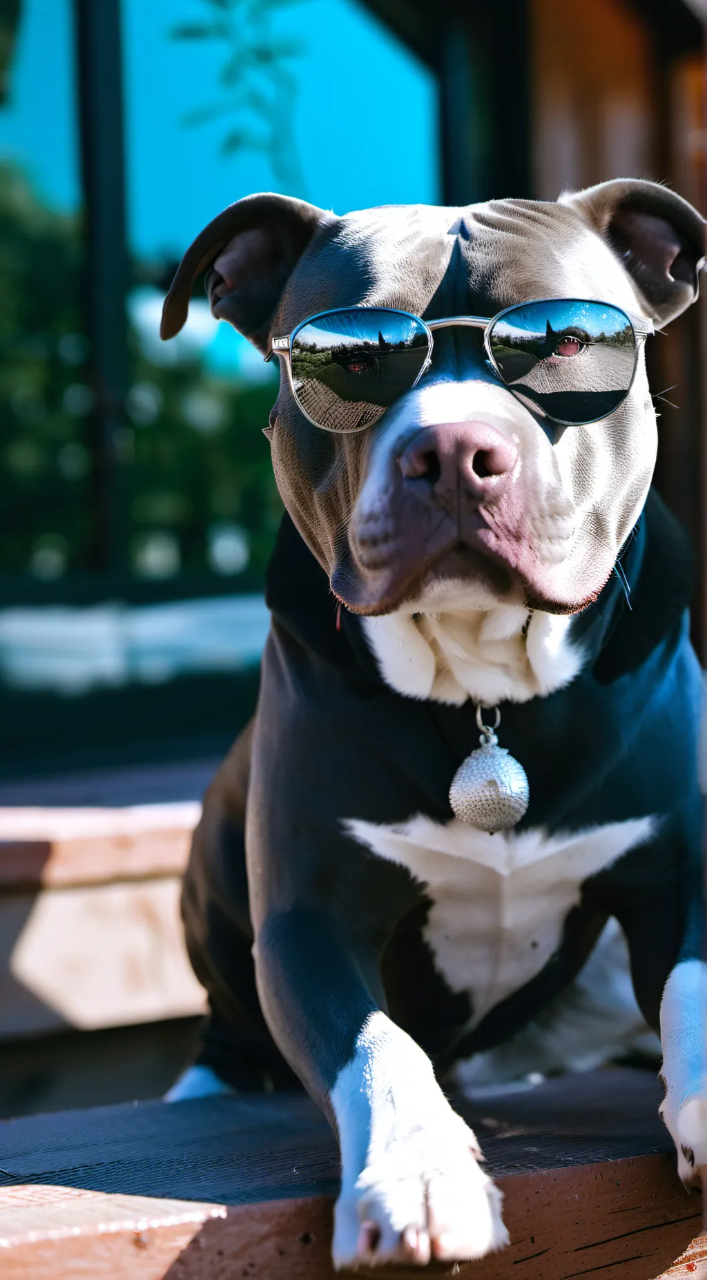 ai character: A cool dawg  background