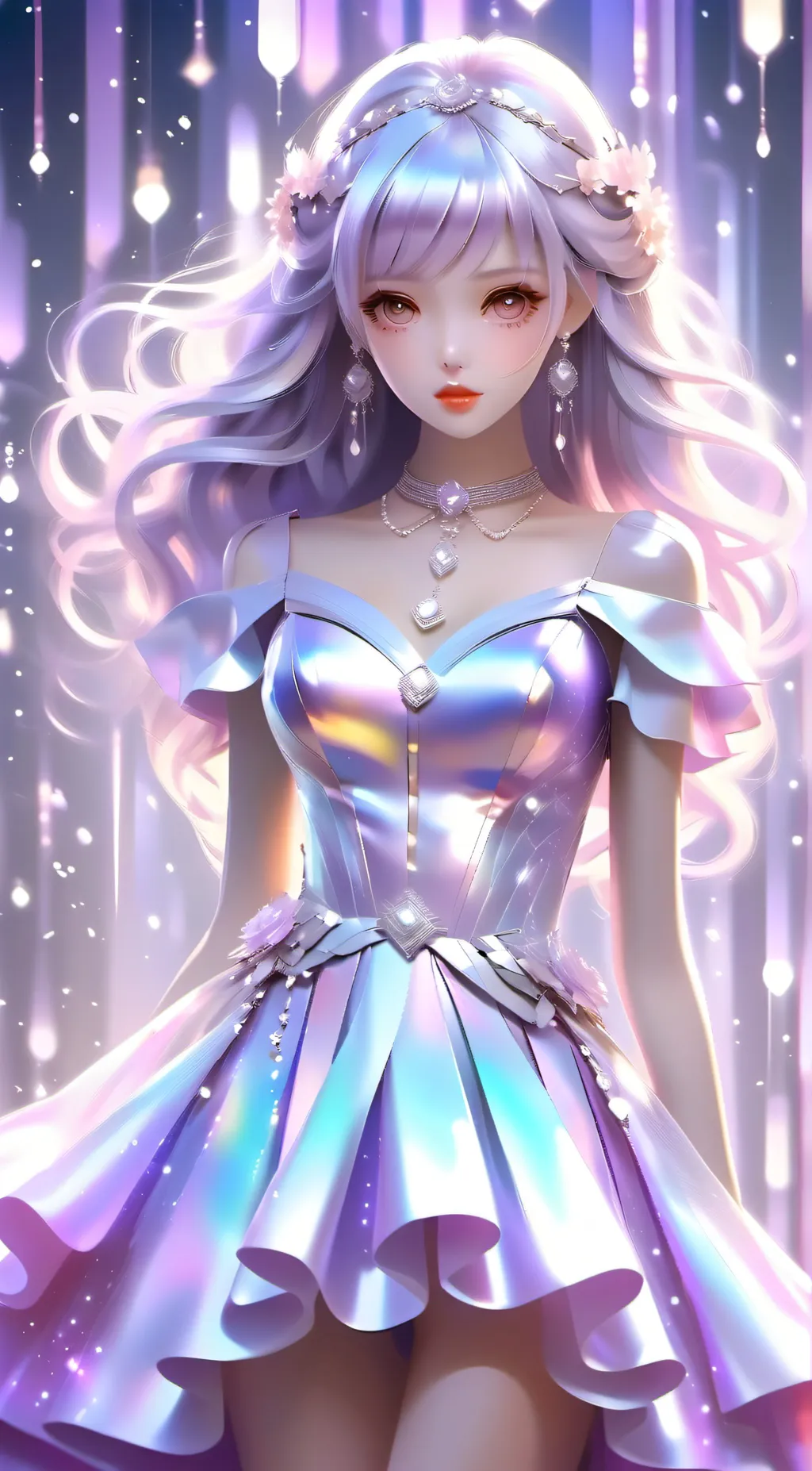 ai character: Moonlight background