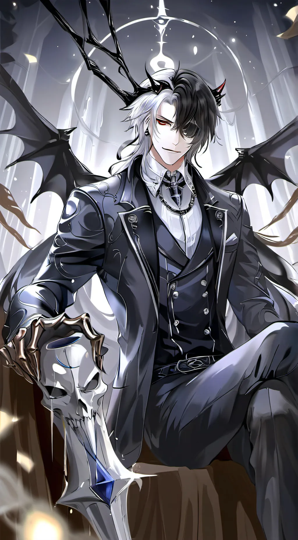 ai character: devil background