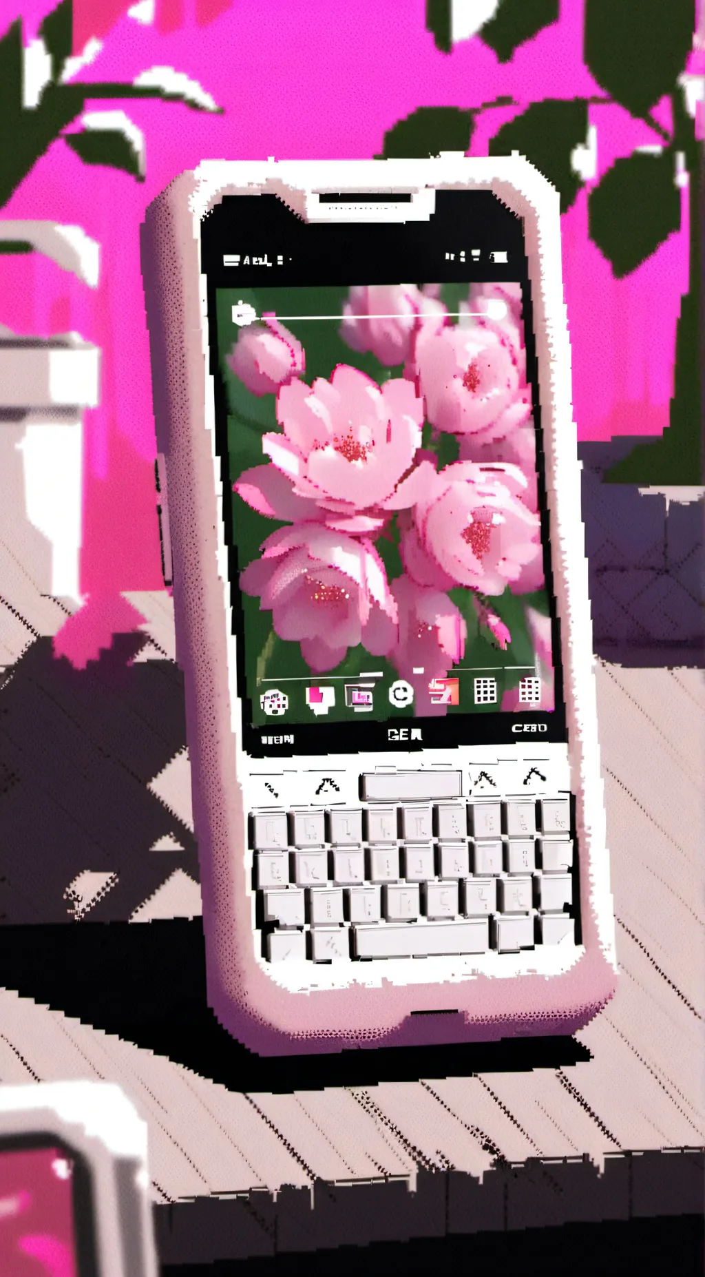 ai character: message background