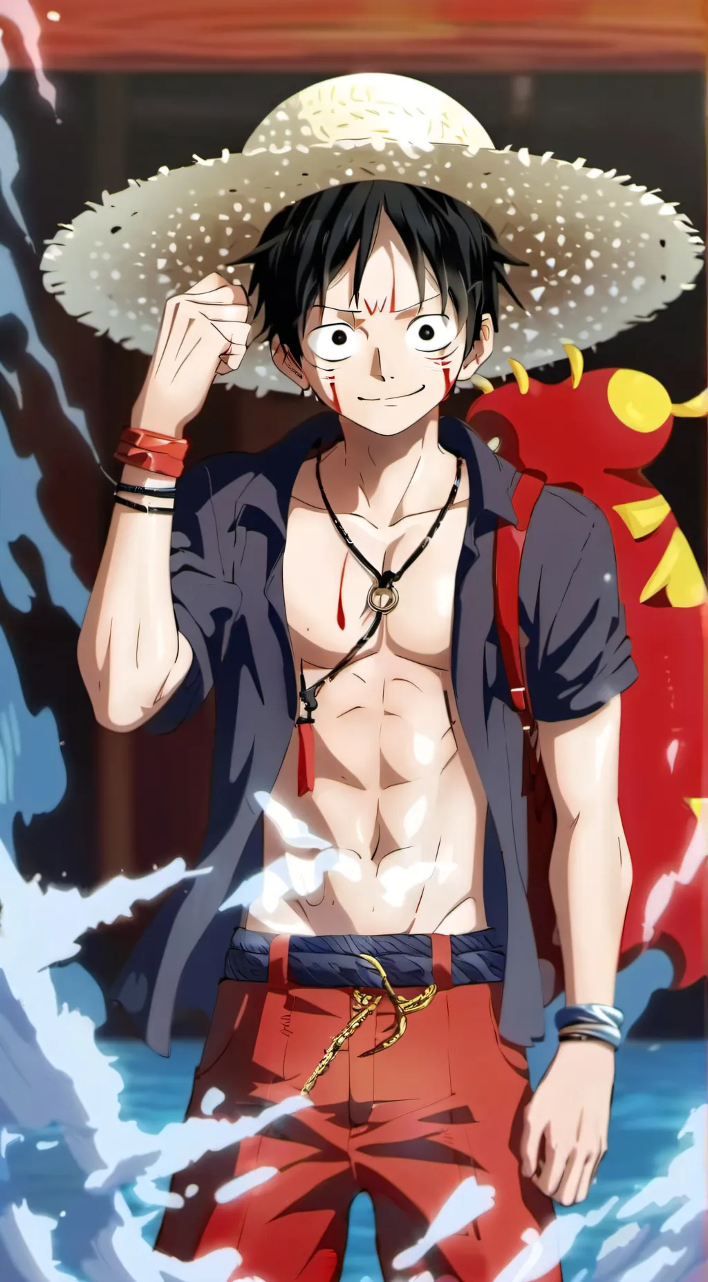 ai character: one piece background