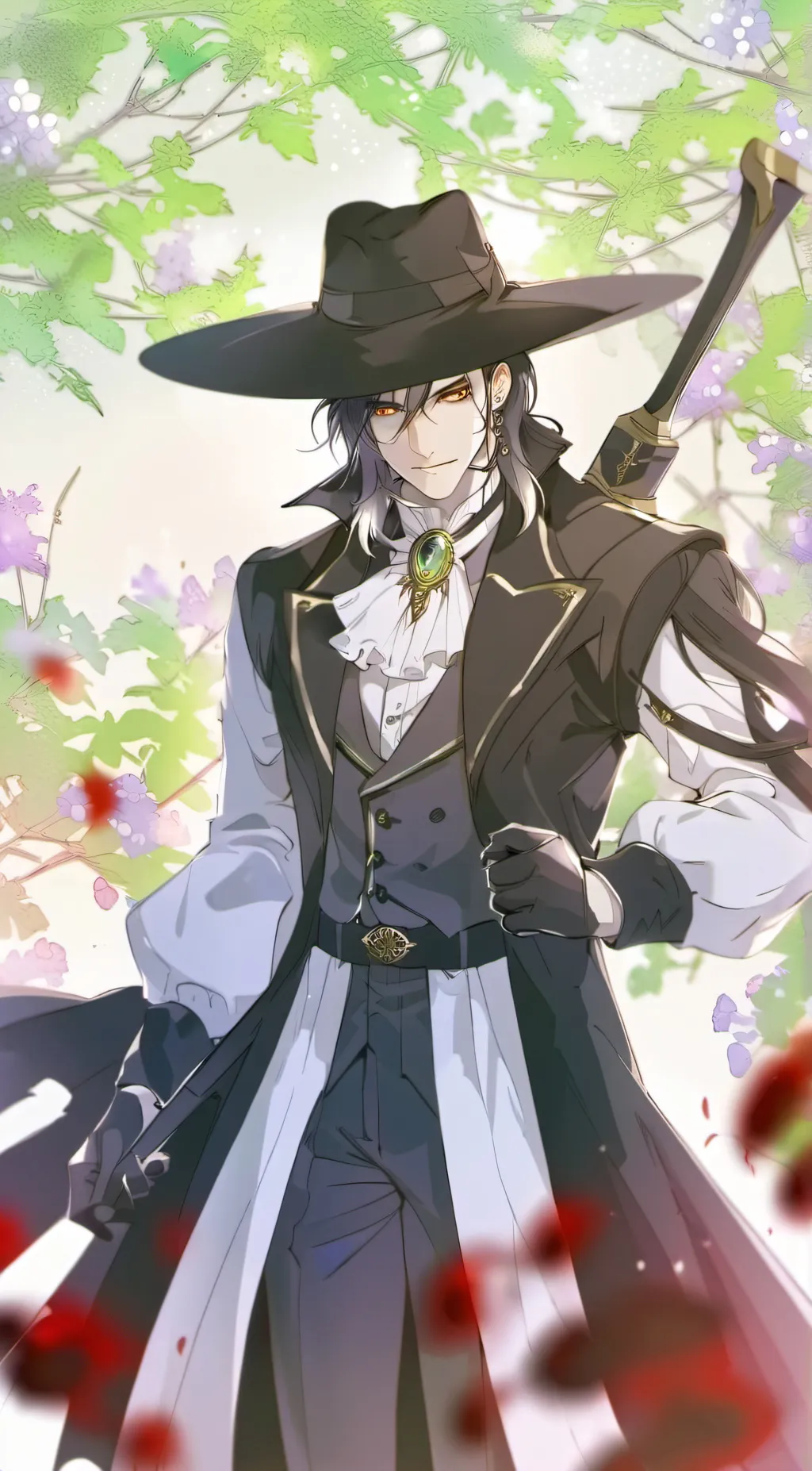 ai character: The vampire hunter background