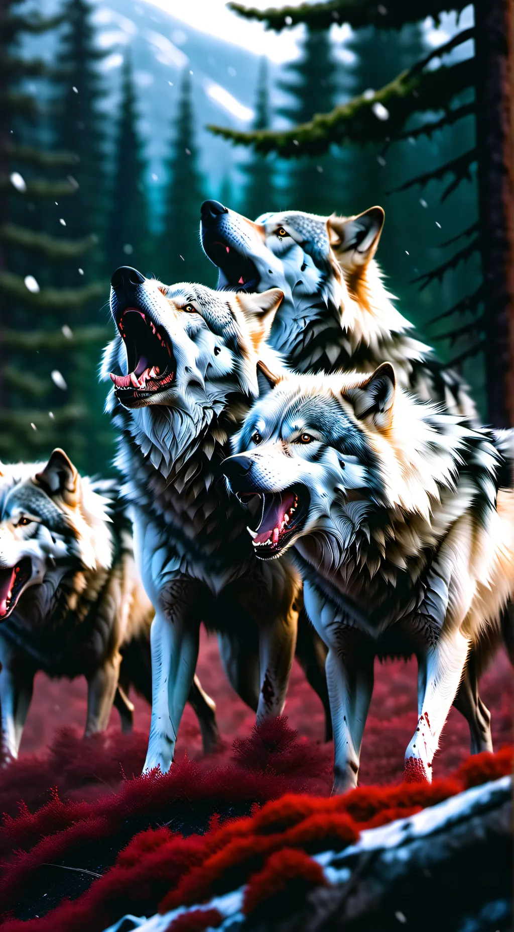 ai character: Wolf Pack of Grimm background