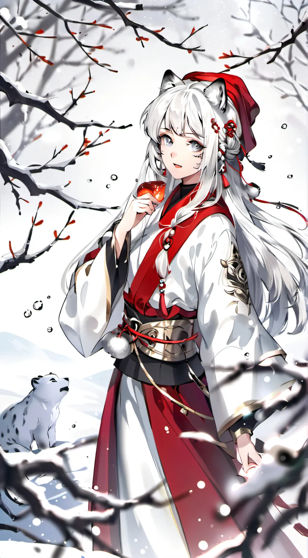 ai character: Snowie background