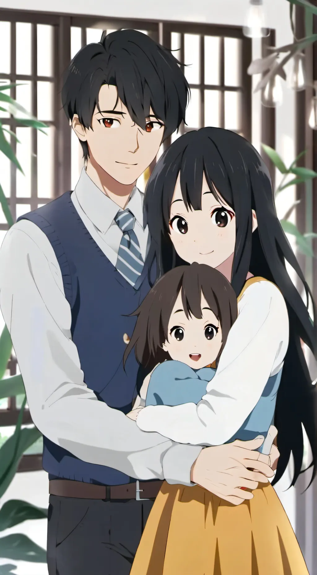 ai character: mom dad lily background