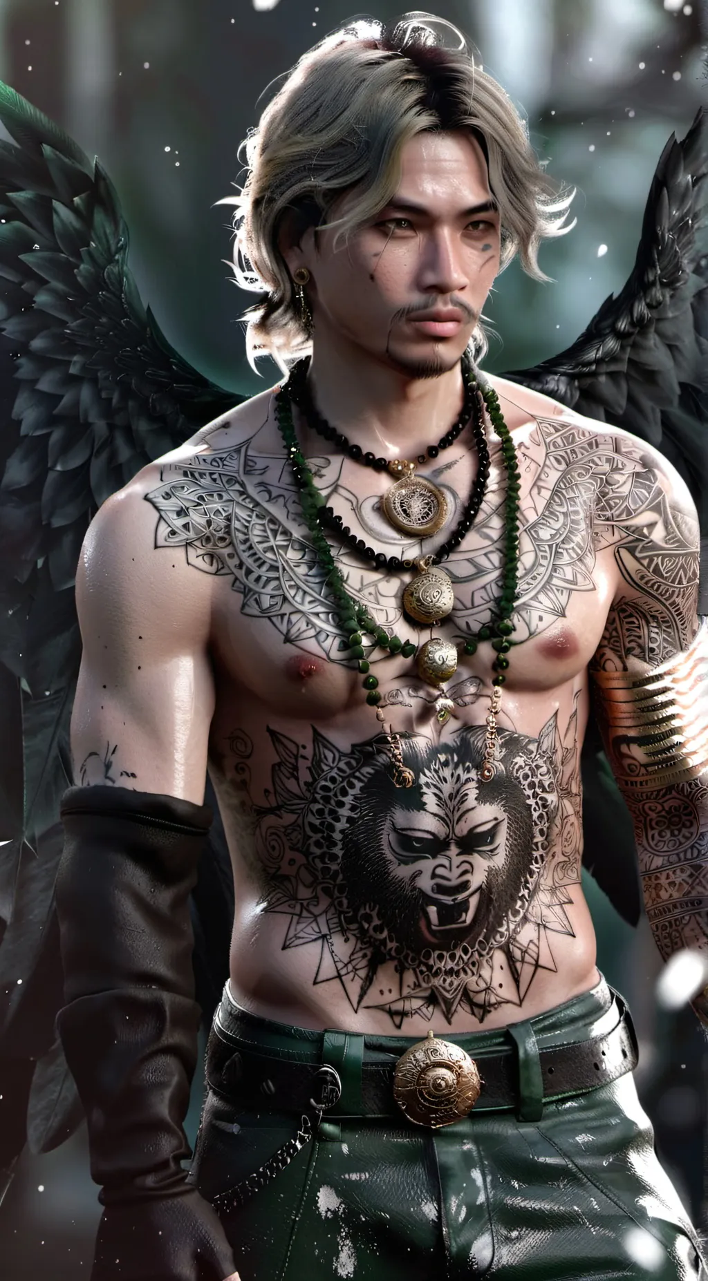 ai character: general  fang background