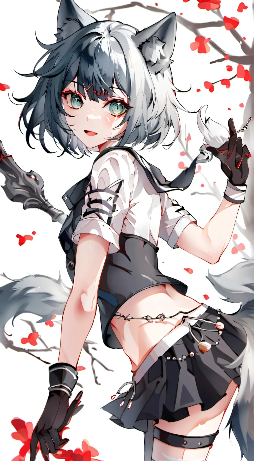 ai character: Wolfy background