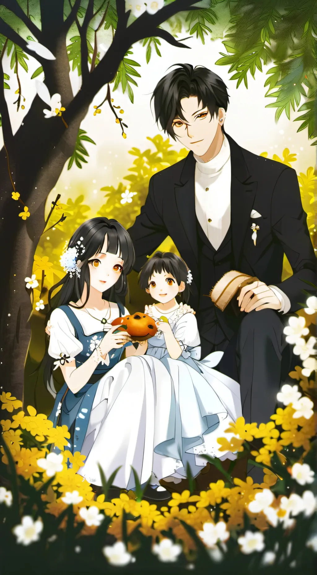 ai character: just mared background