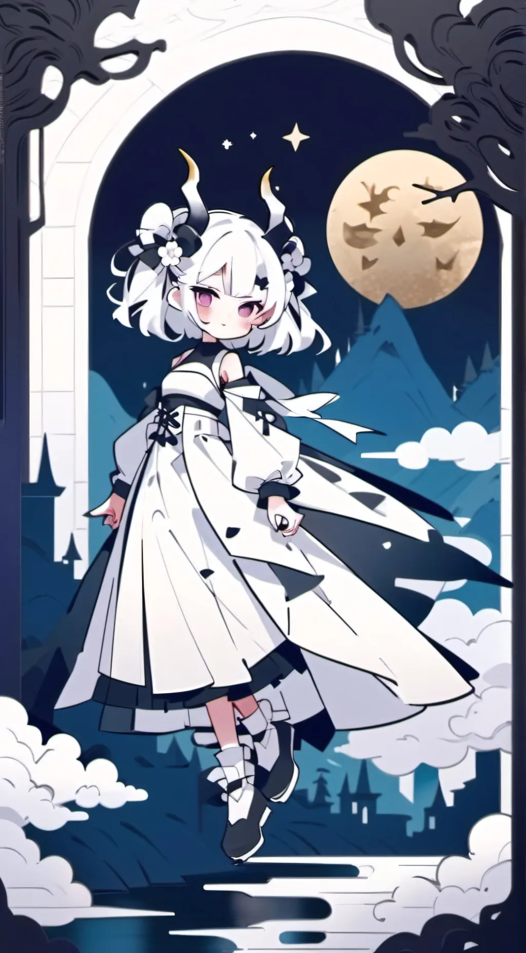 ai character: future hazbin background