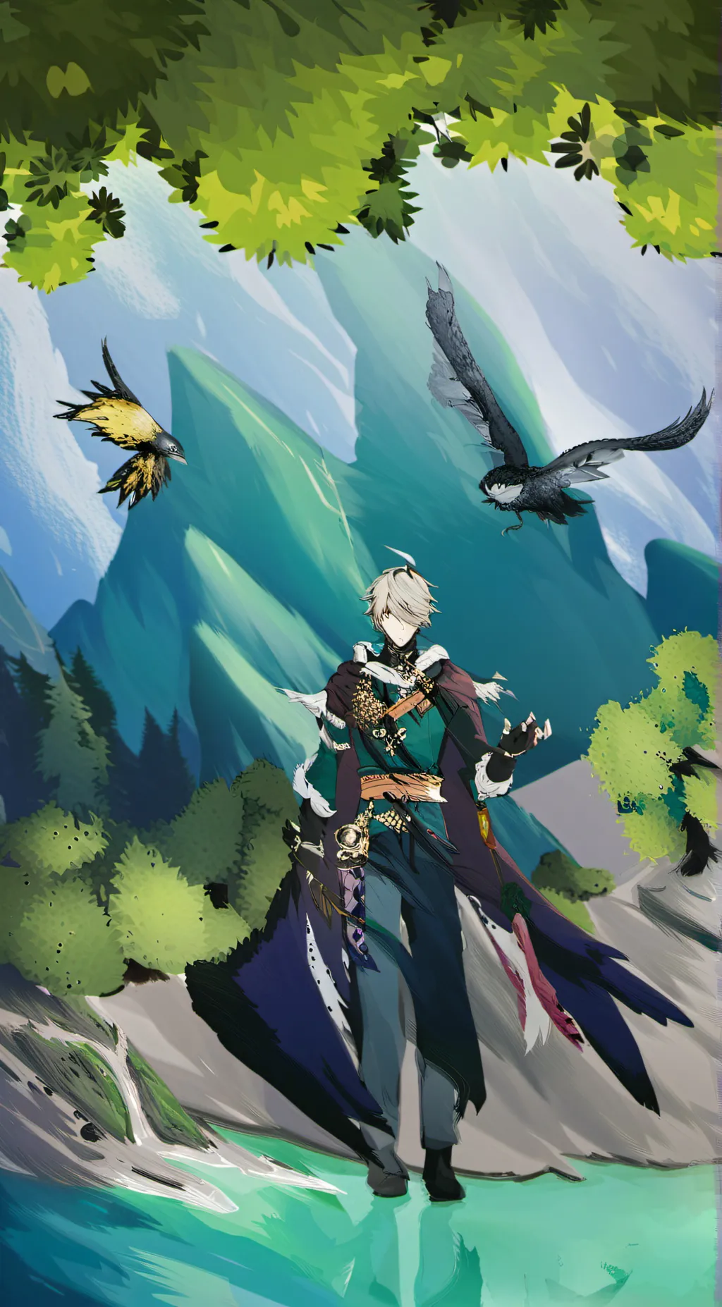 ai character: sussy  background