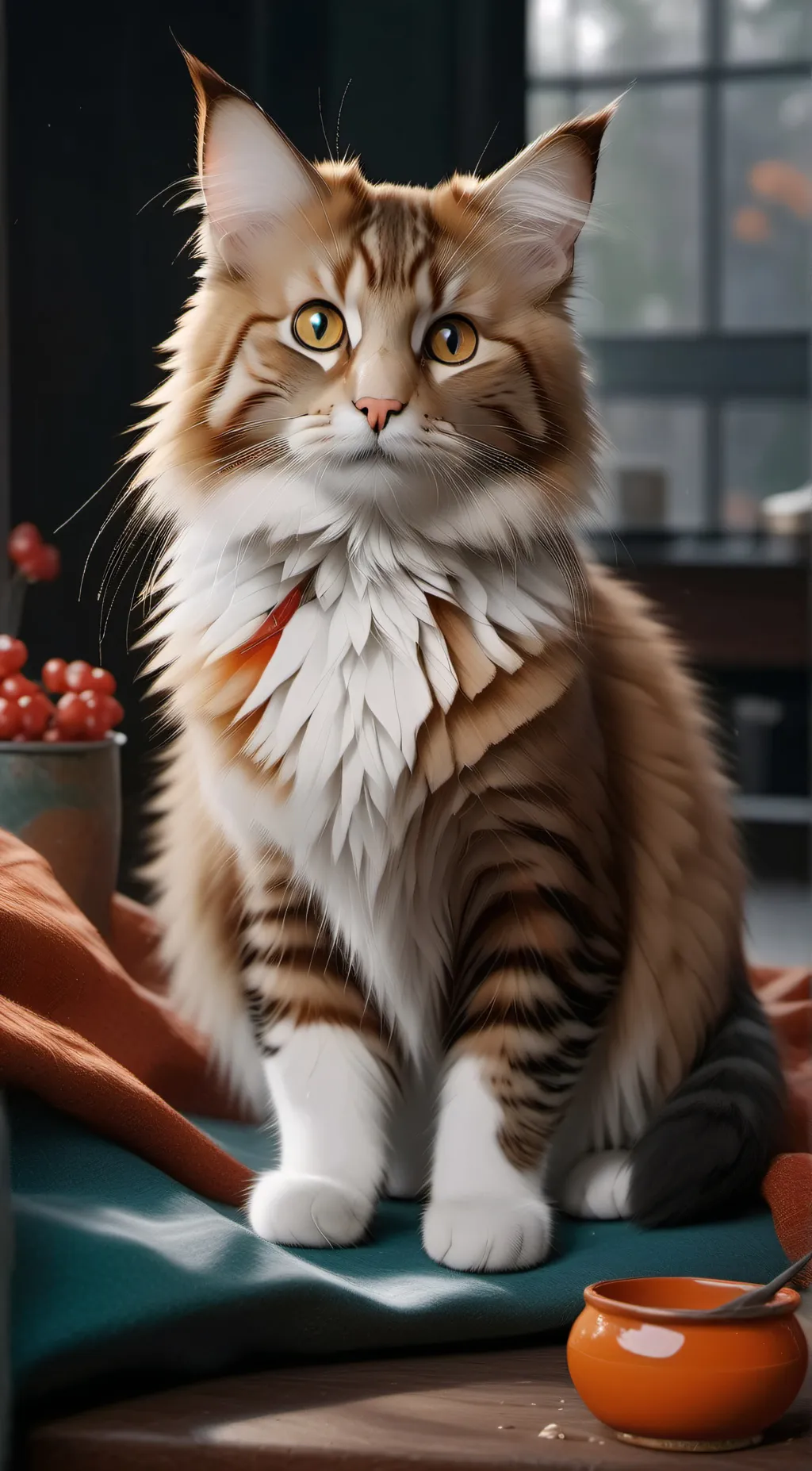 ai character: Husker cat turned background