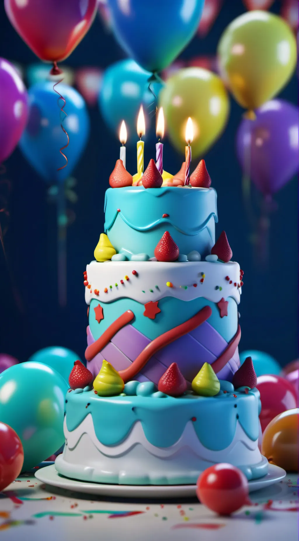 ai character: its your bithday!🥳 background