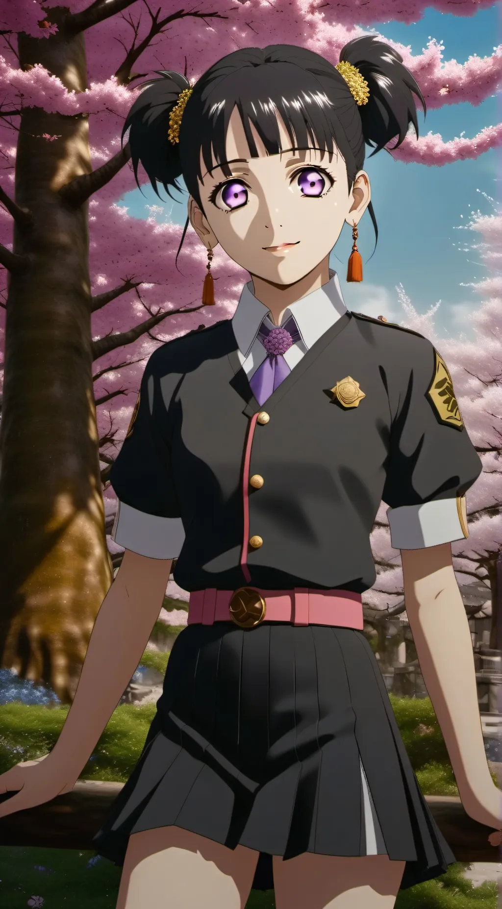 ai character: Kanao and tanjiro background