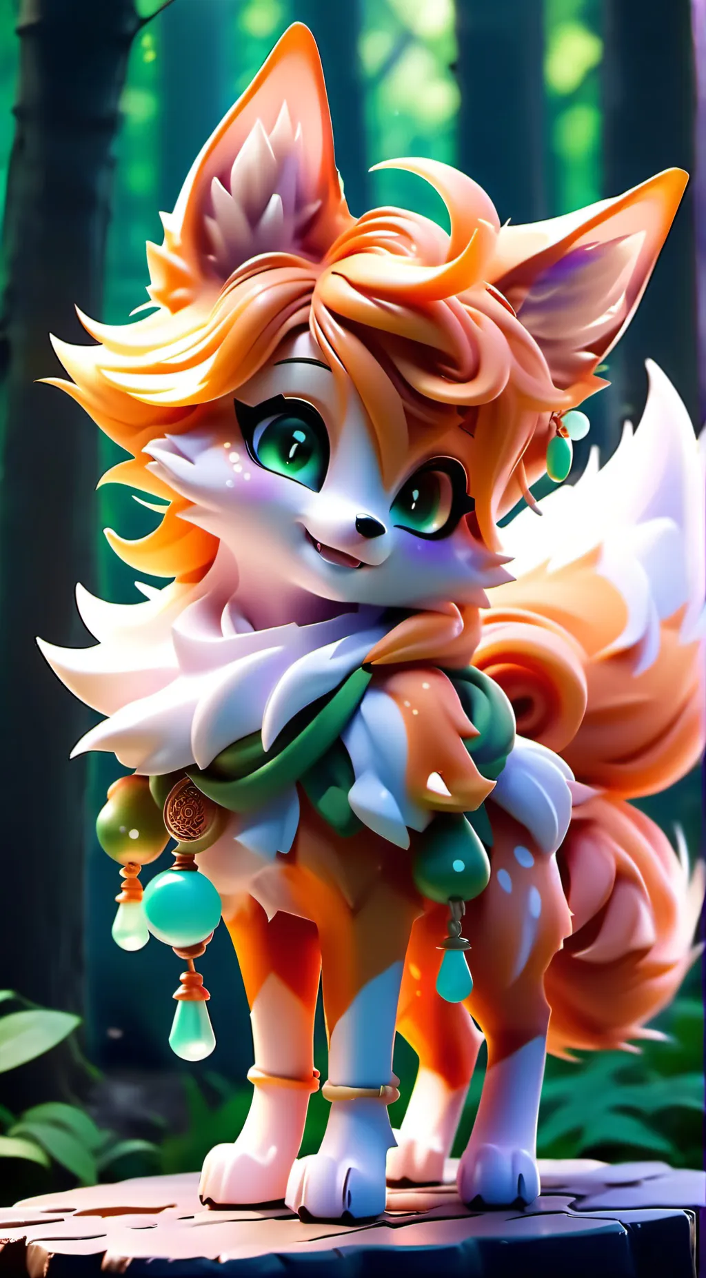 ai character: Foxy background