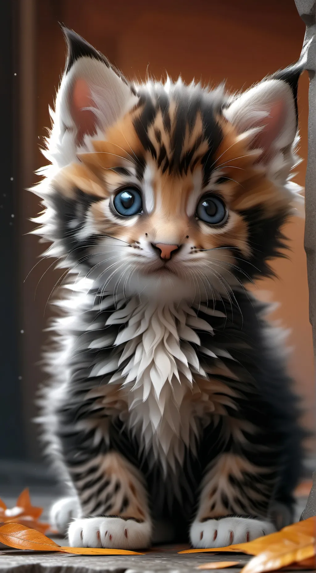 ai character: kitten background