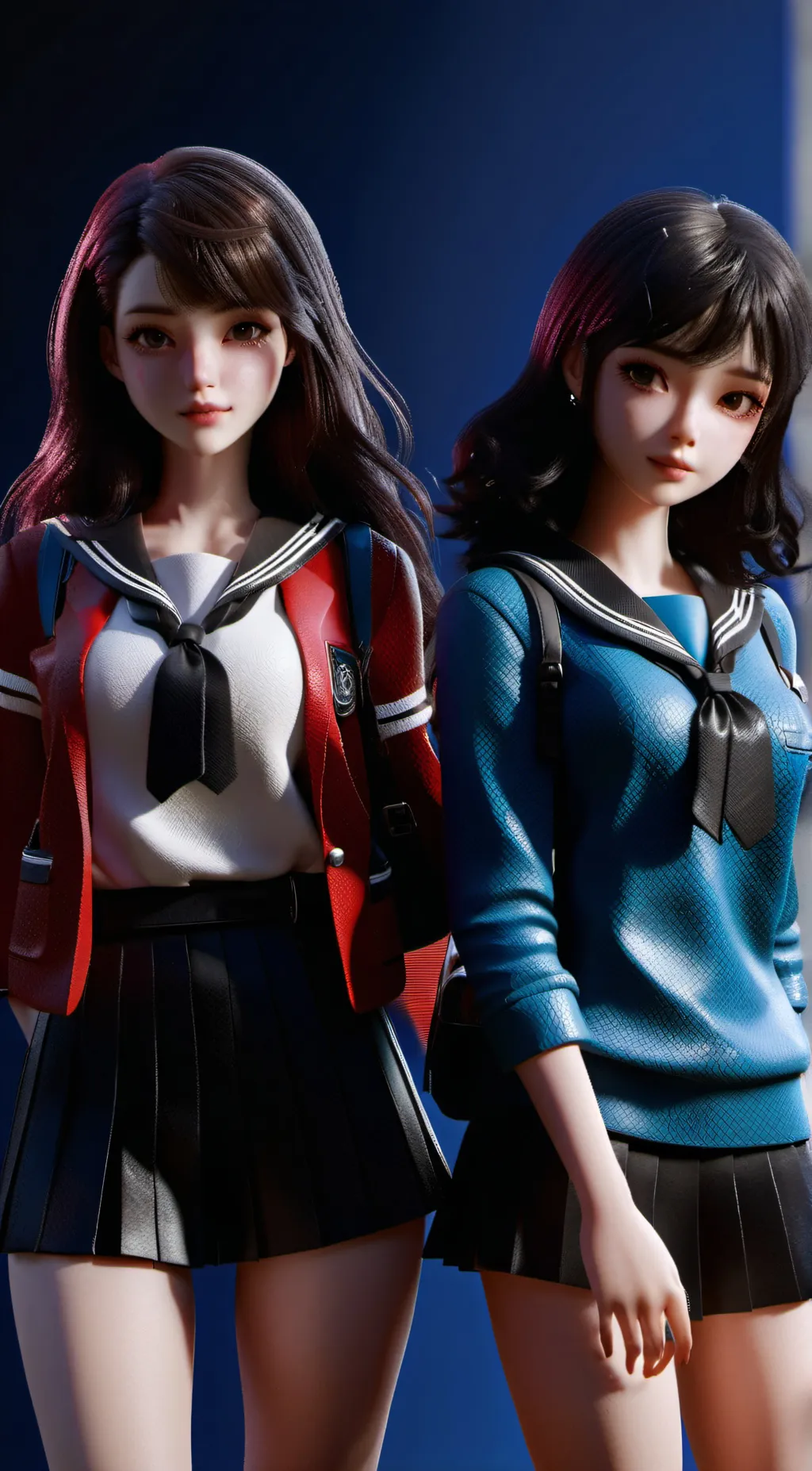 ai character: trio girls background