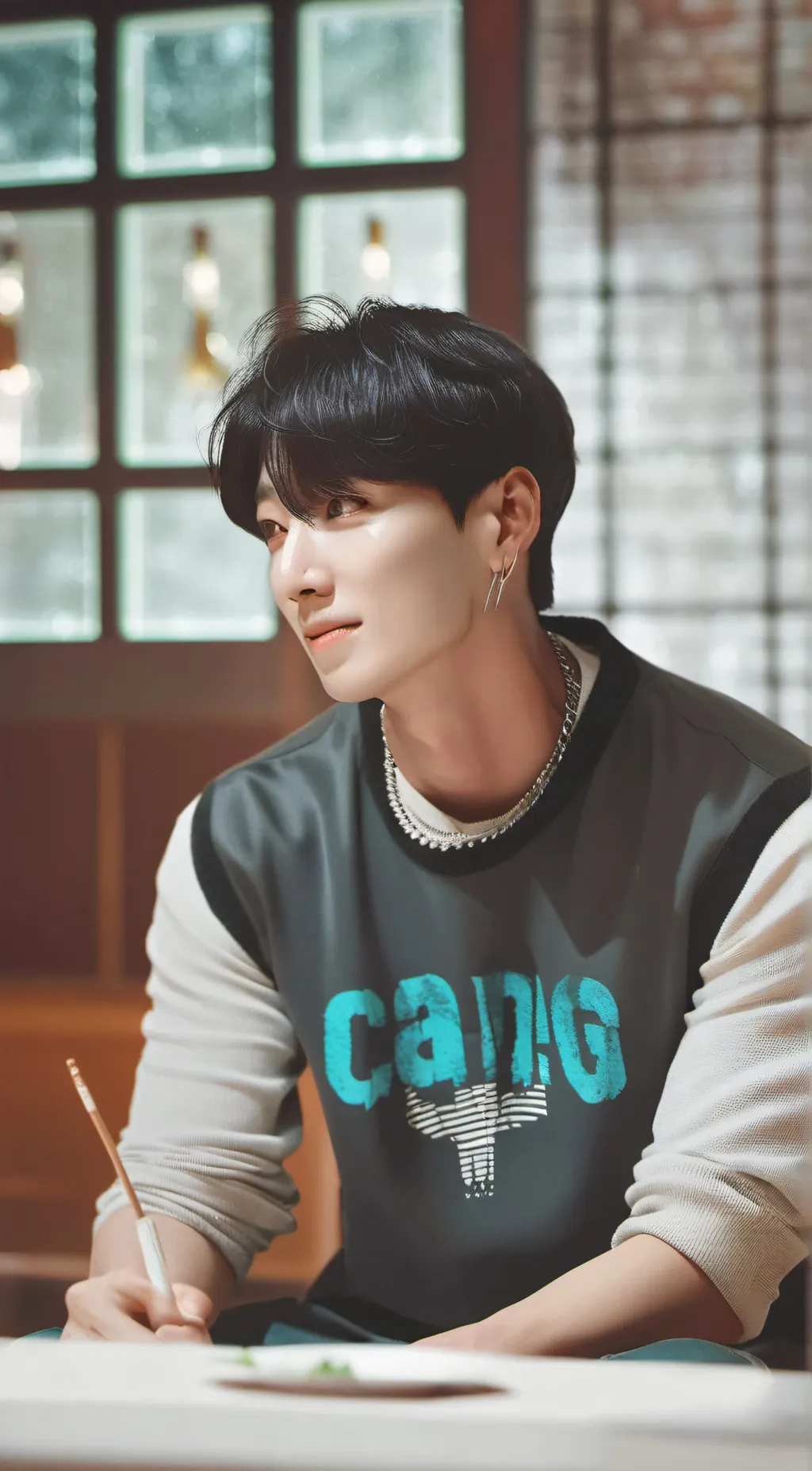 ai character: Christine  background