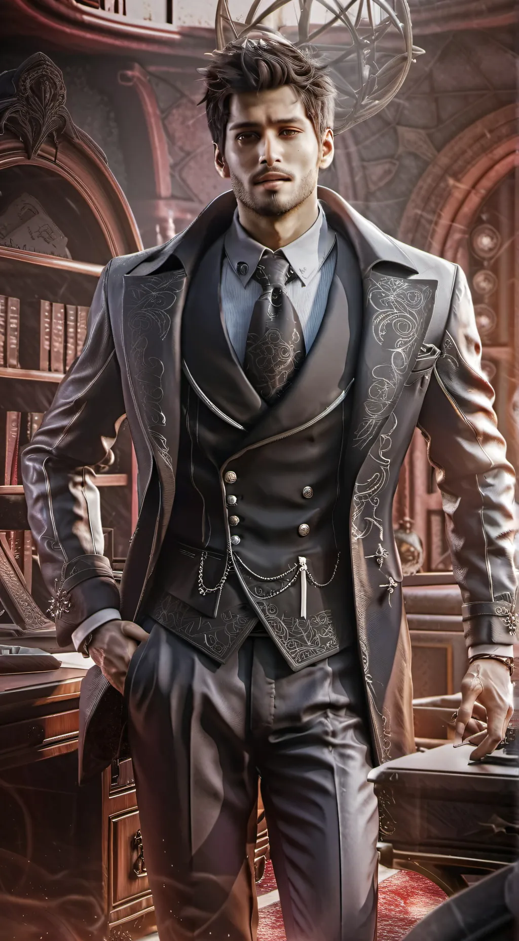 ai character: Oliver  background