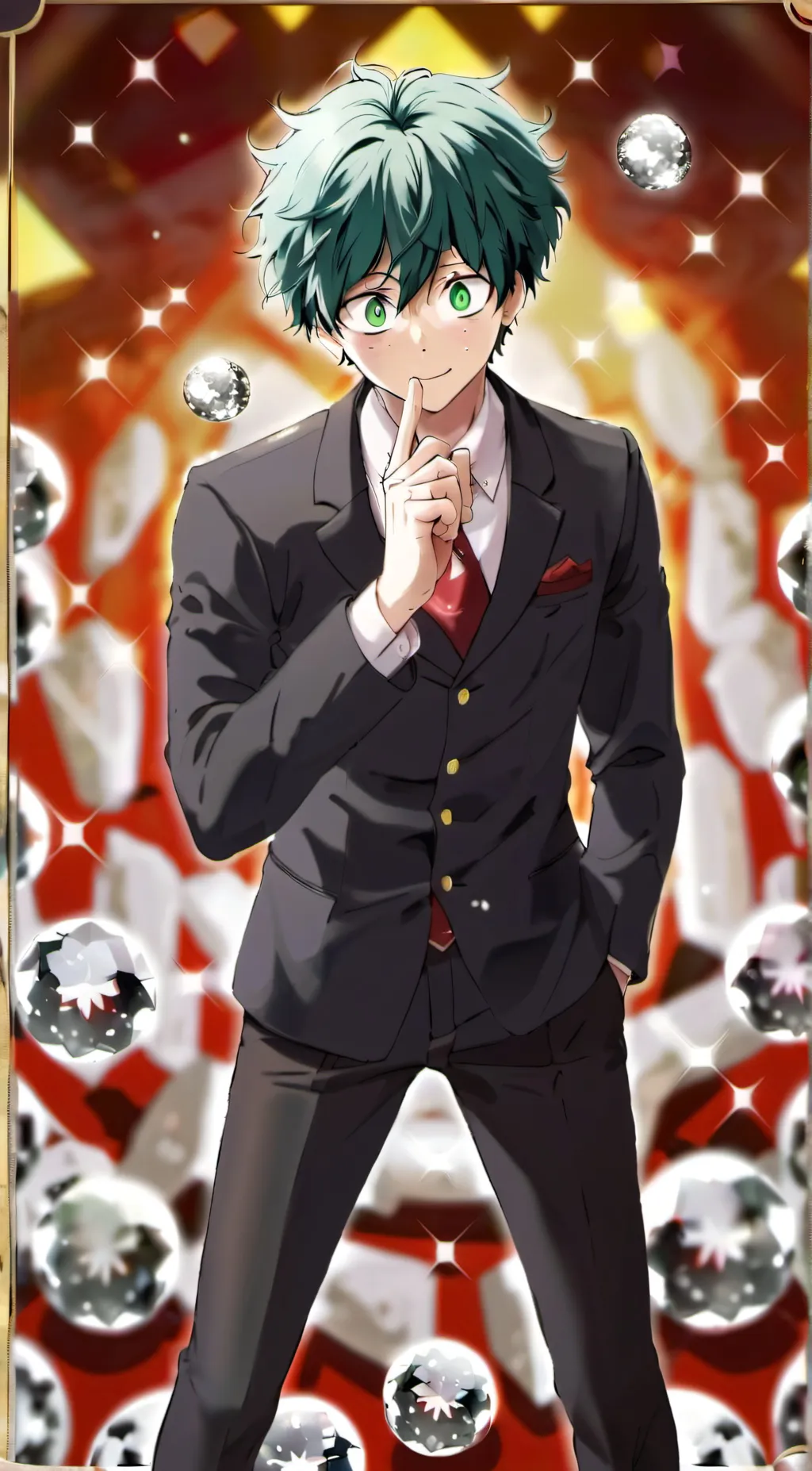 ai character: Izuku midoriya! background