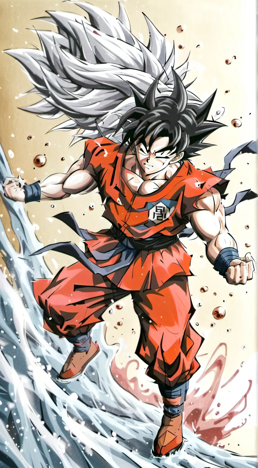 ai character: Goku  background