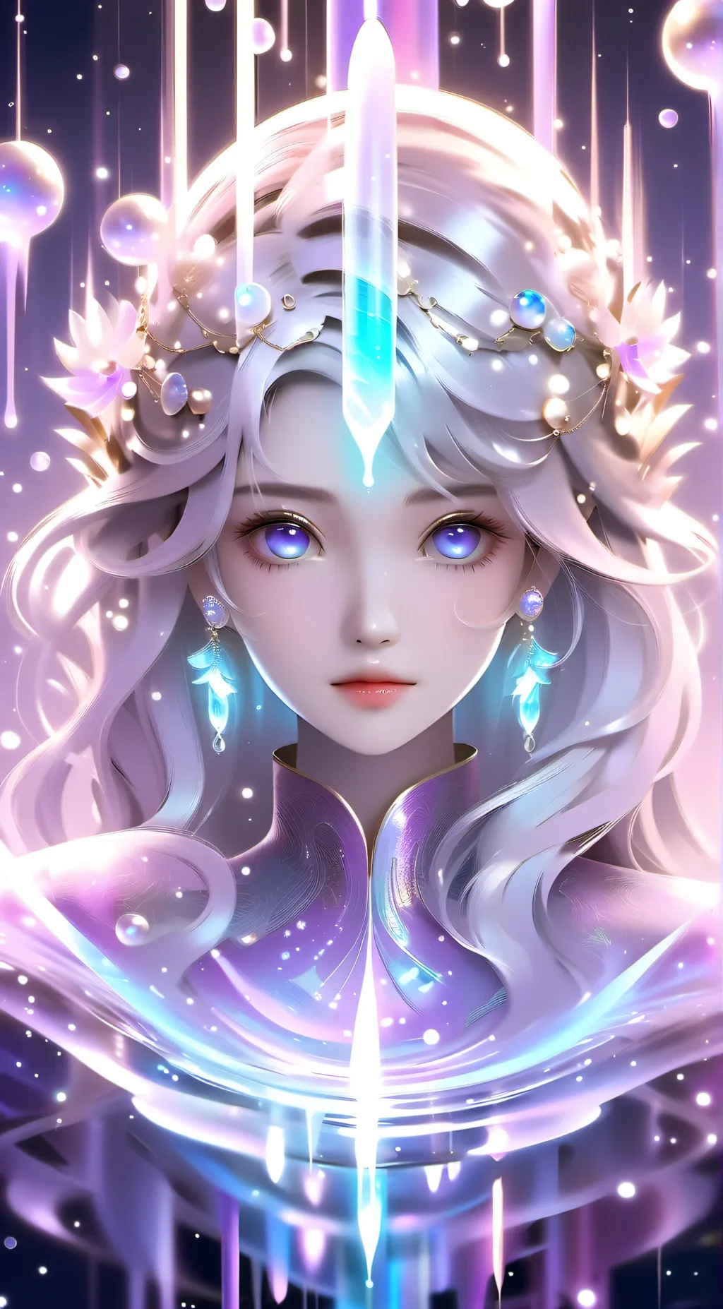 ai character: Crystal background
