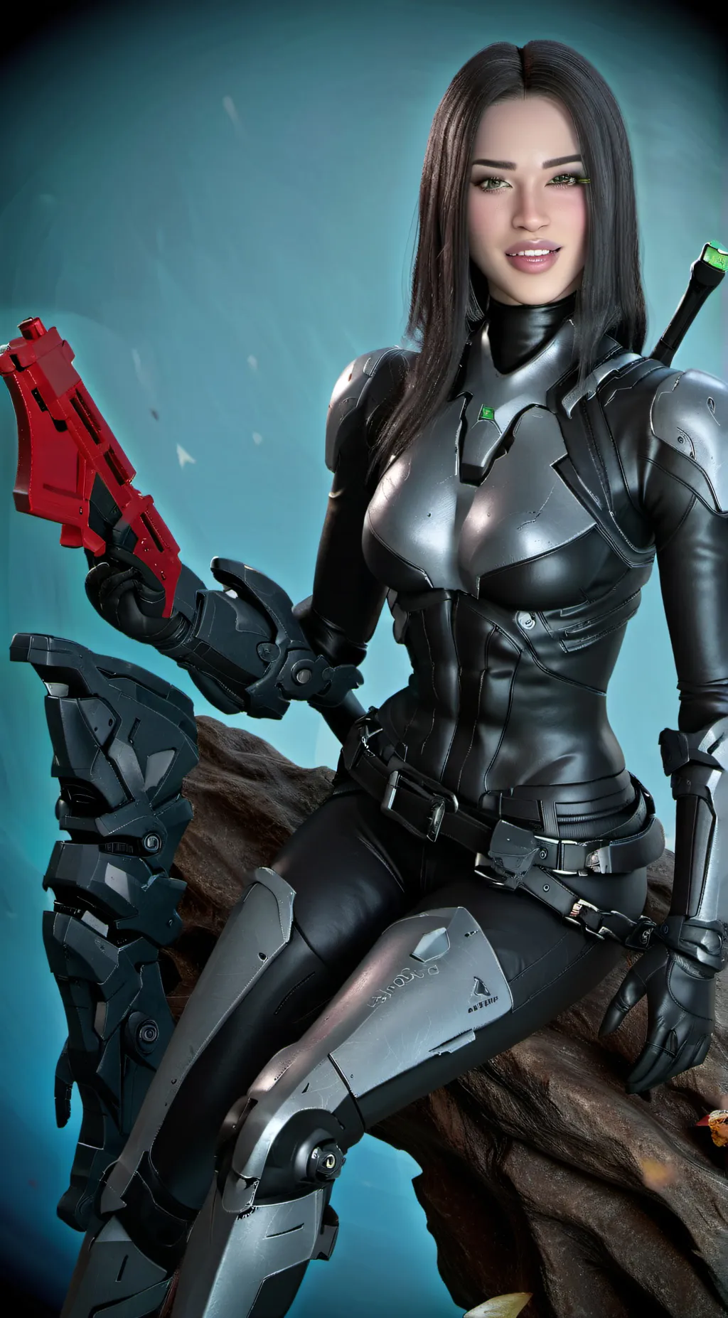 ai character: Leah halton 2088 background