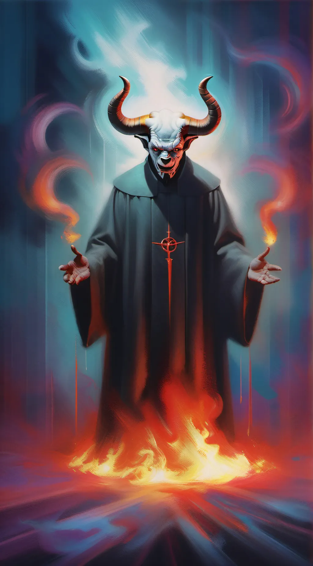 ai character: The devil background