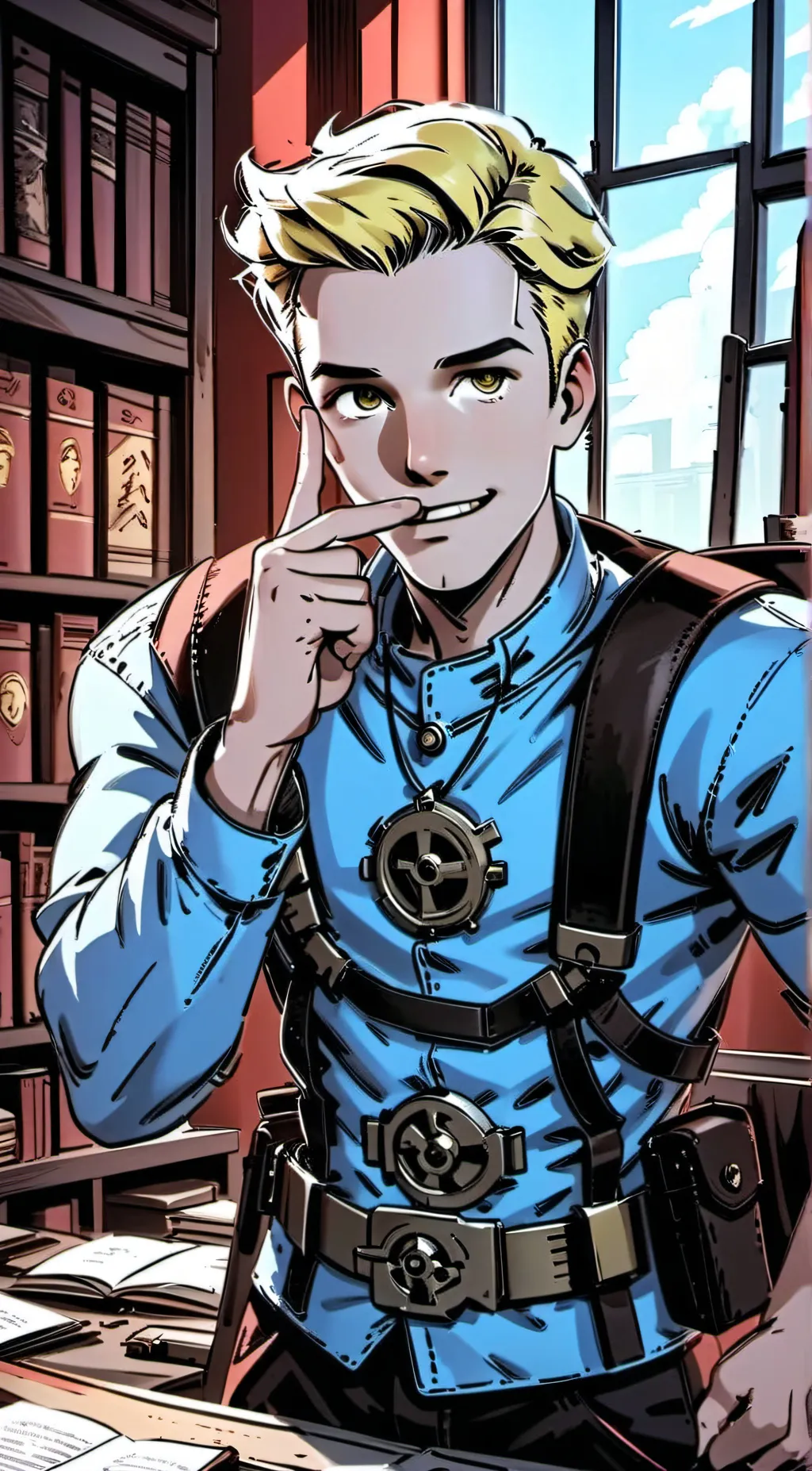 ai character: vault boy background