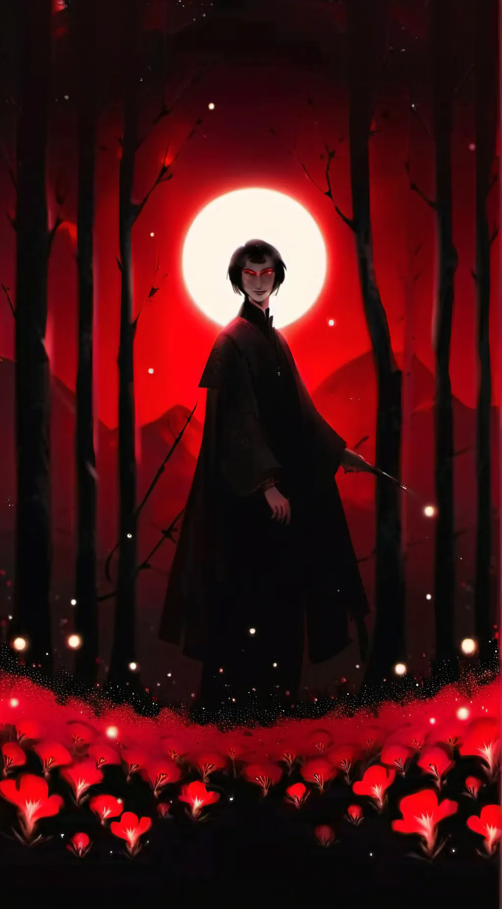 ai character: Al x slender/proxy background