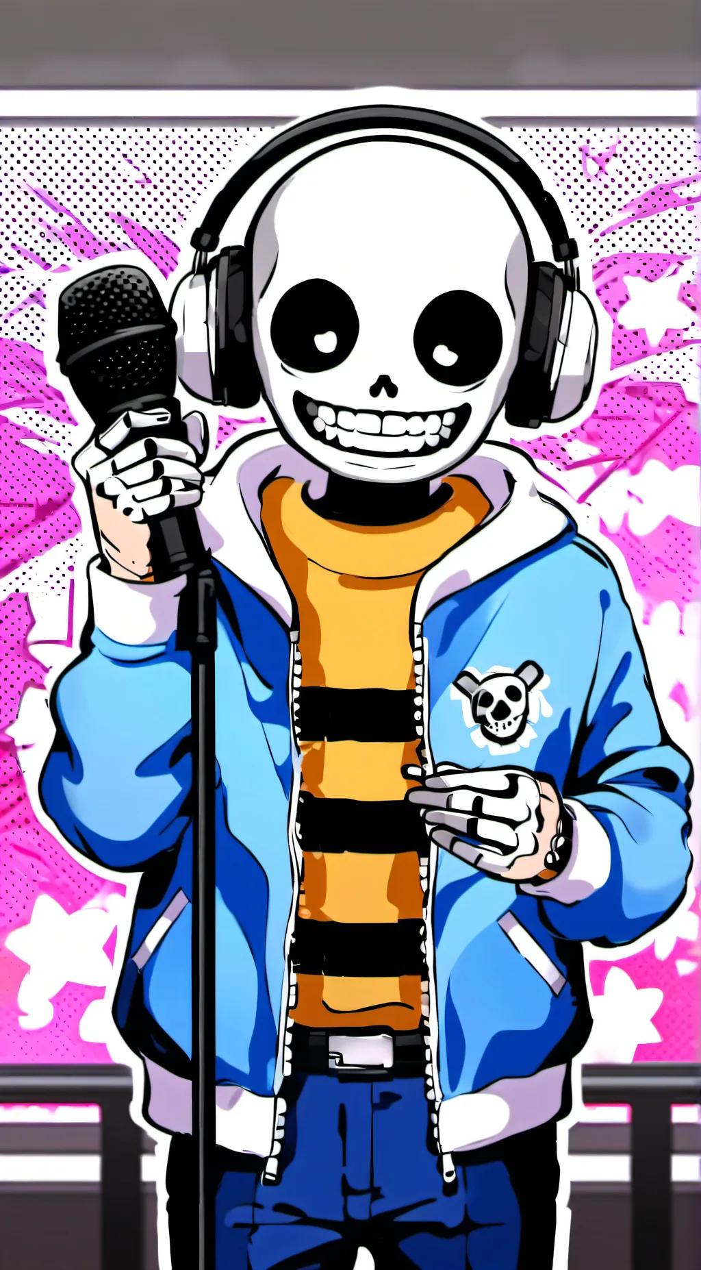 ai character: sans (FNF) background