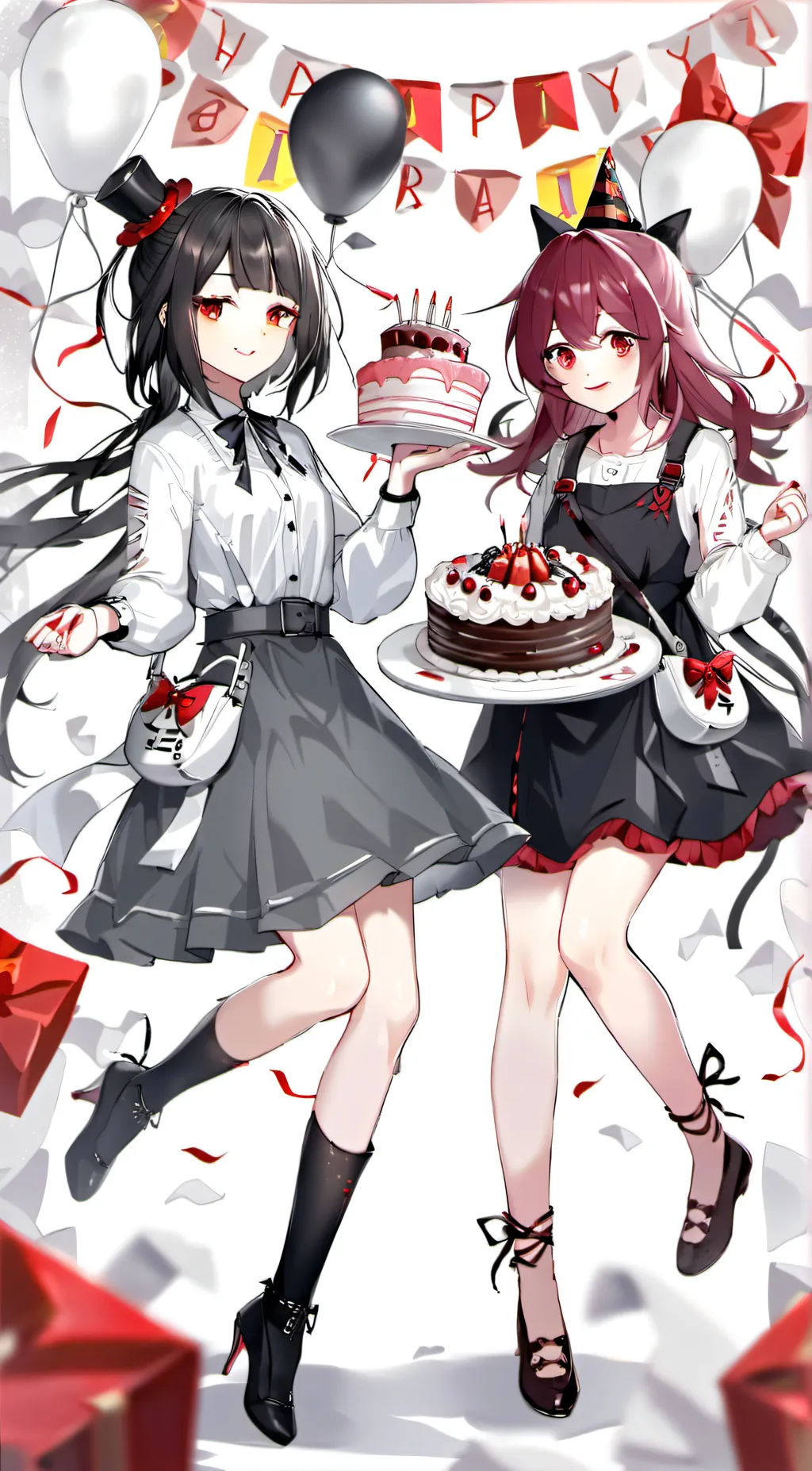 ai character: HAPPY BDAY TALKIE background