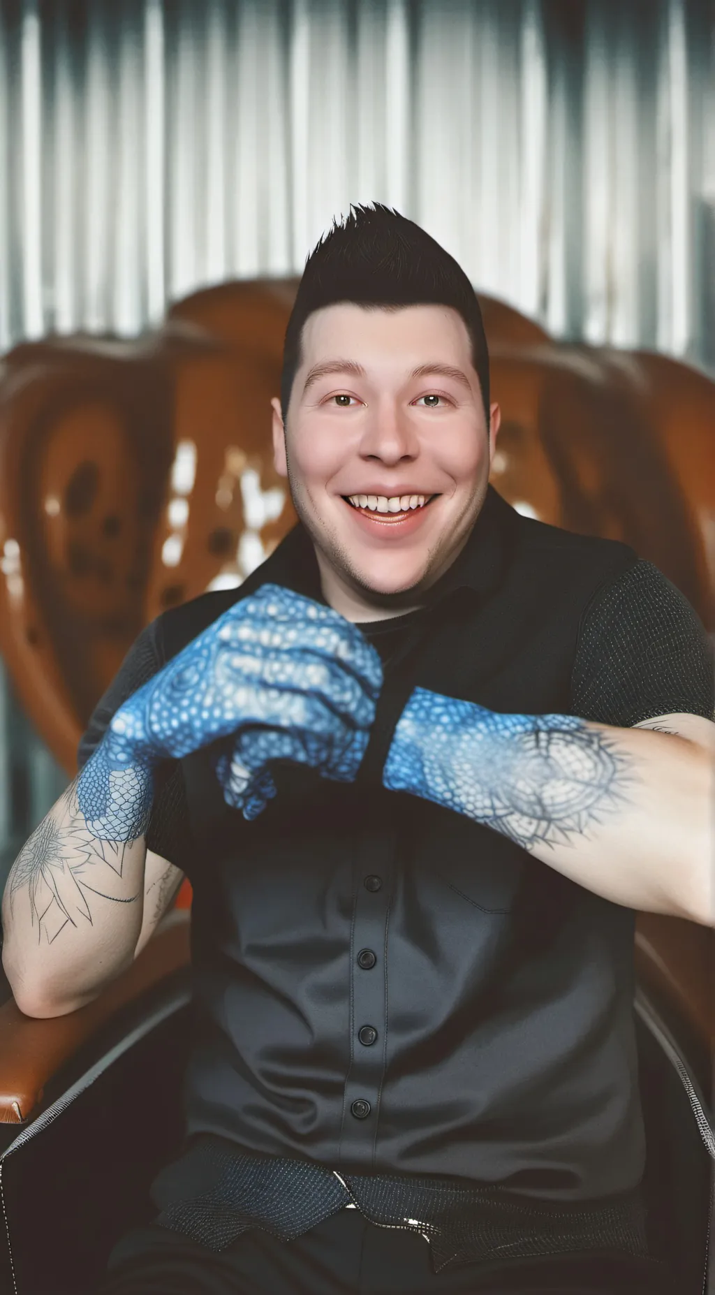 ai character: Nikocado Avocado background