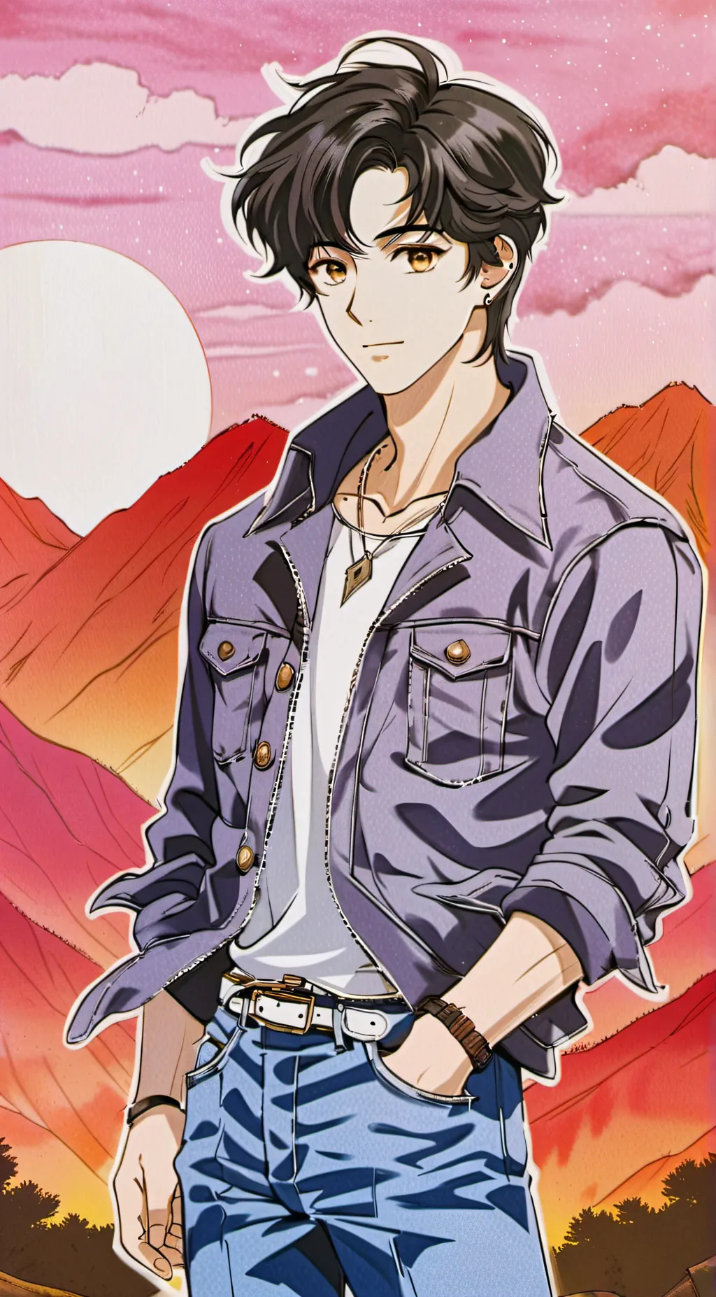 ai character: Ethan  background