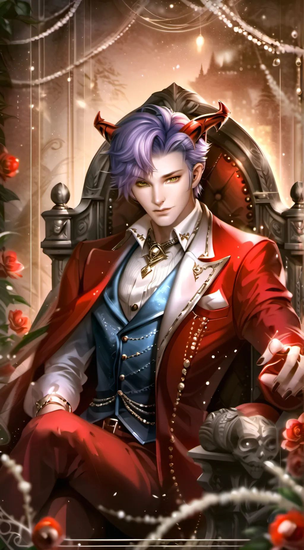 ai character: will he love you? background