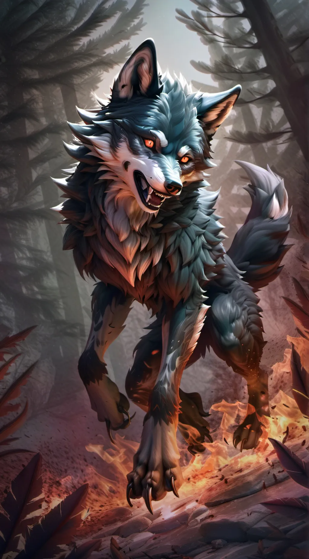 ai character: Wolf Boy background