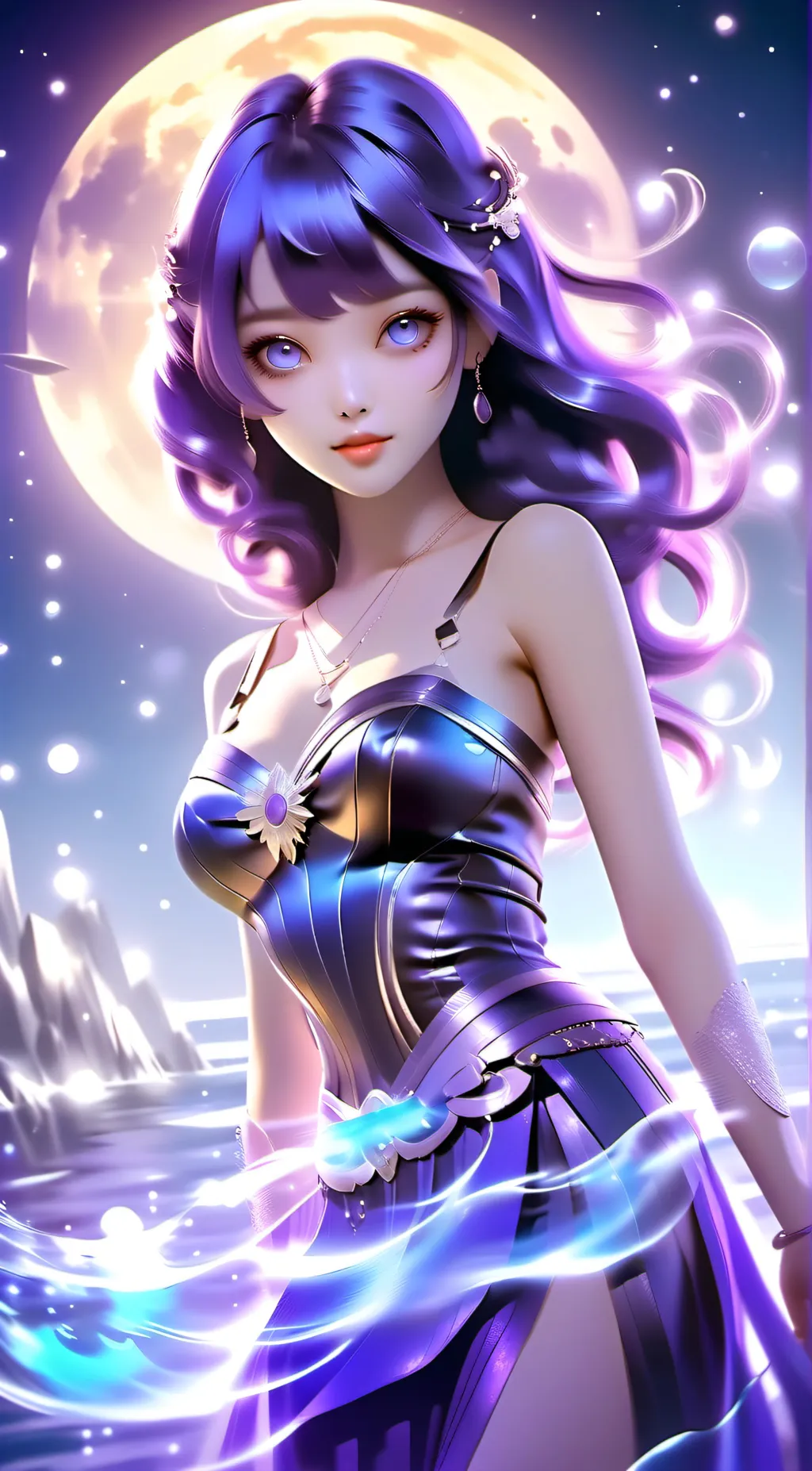 ai character: Moon  background