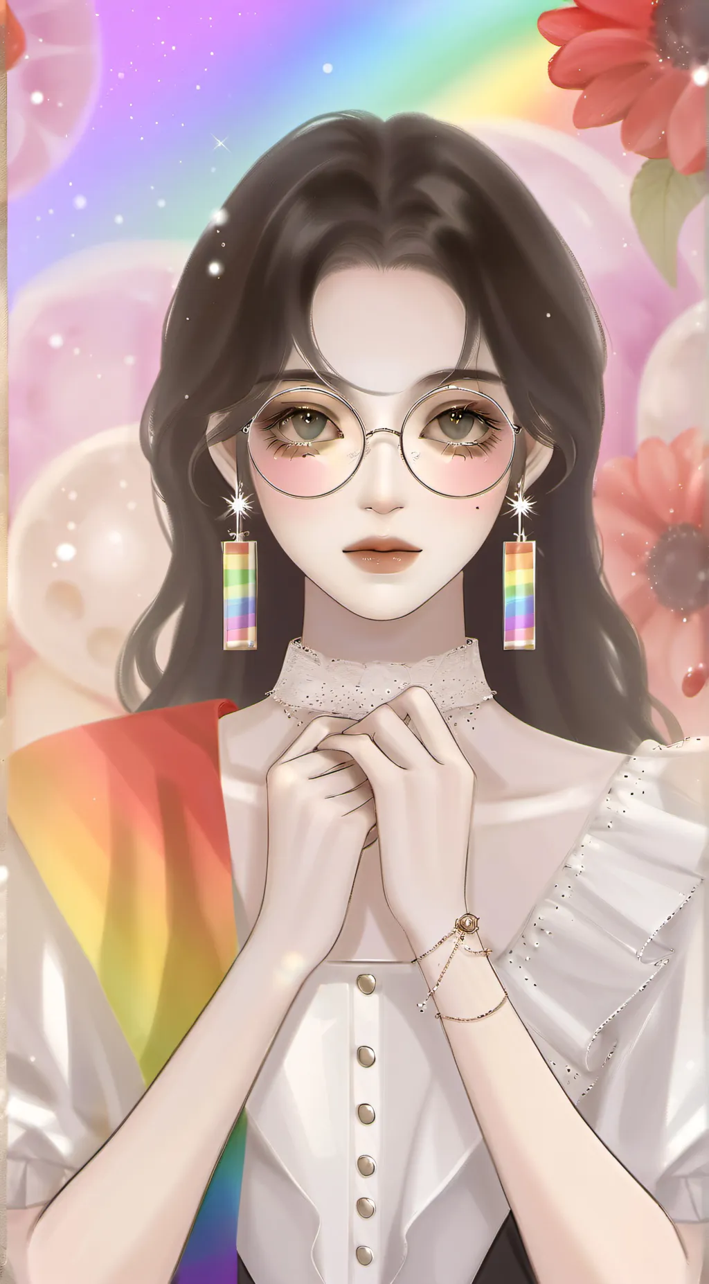 ai character: PRIDE MONTH  background