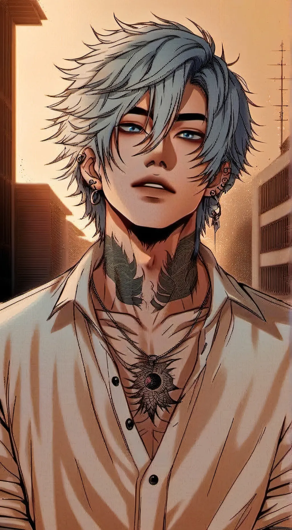 ai character: Ren  background